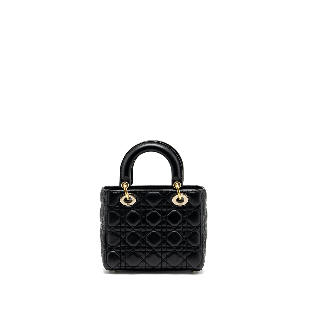 DIOR SMALL MY ABC LADY DIOR LAMBSKIN BLACK GHW