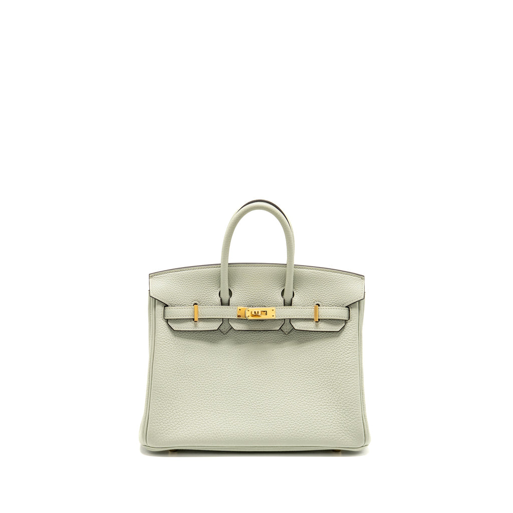 HERMES BIRKIN 25 TOGO GRIS NEVE GHW