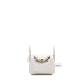 HERMES MINI LINDY SWIFT GRIS PALE / GRIS MEYER GHW