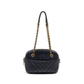 CHANEL 18C CC CAMERA BAG CALFSKIN NAVY GHW