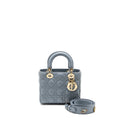 DIOR MY ABC SMALL LADY DIOR LAMBSKIN BLUE LGHW