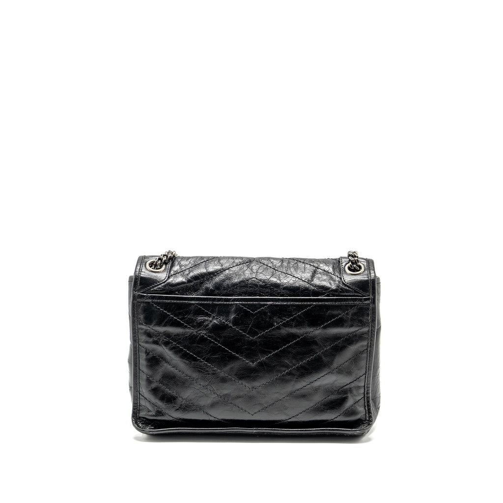 SAINT LAURENT/YSL MEDIUM NIKI BAG SHINY CALFSKIN BLACK SHW