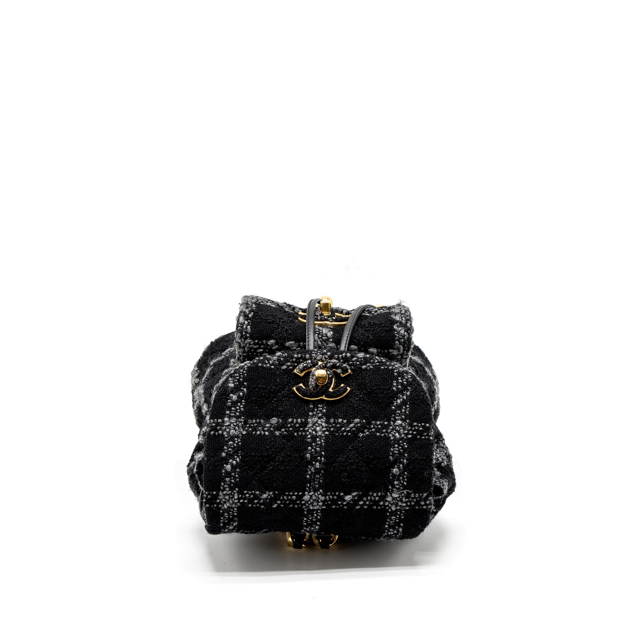 CHANEL DUMA BACKPACK TWEED MULTICOLOURED BRUSHED GHW (MICROCHIP)