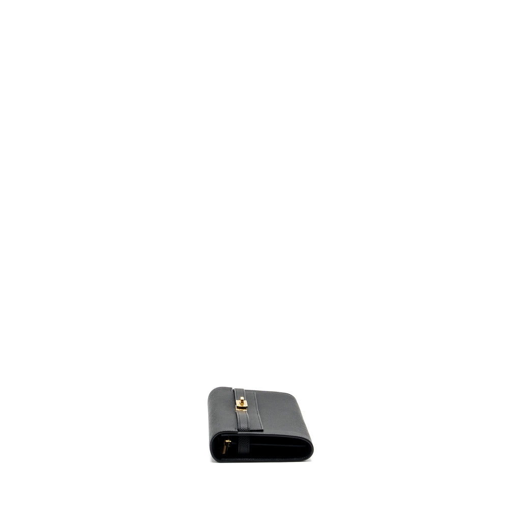 HERMES KELLY TO GO EPSOM BLACK GHW