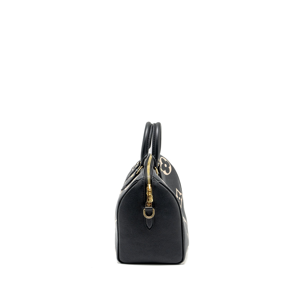 LOUIS VUTTION SPEEDY BANDOULIERE 25 BICOLOUR MONOGRAM EMPREINTE BLACK/MULTICOLOUR GHW