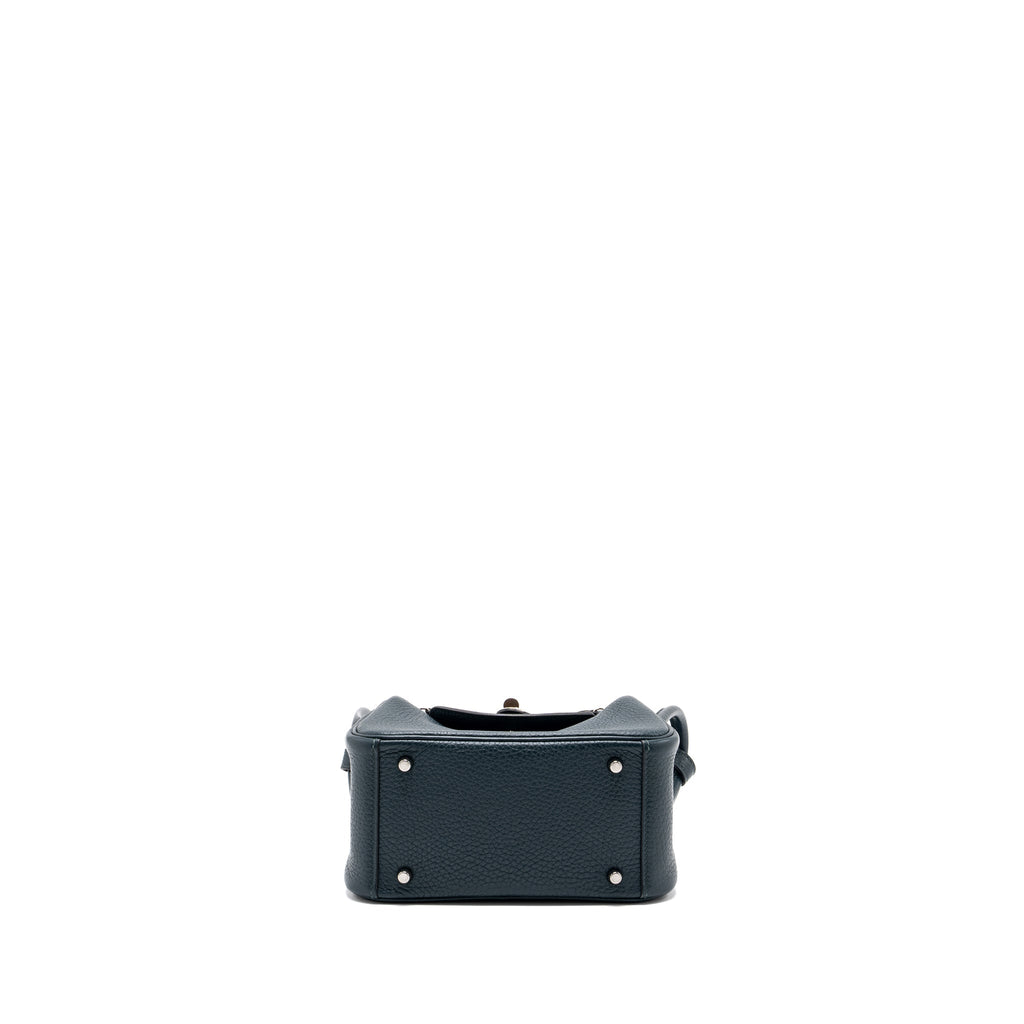 HERMES MINI LINDY CLEMENCE VERT CYPRES SHW