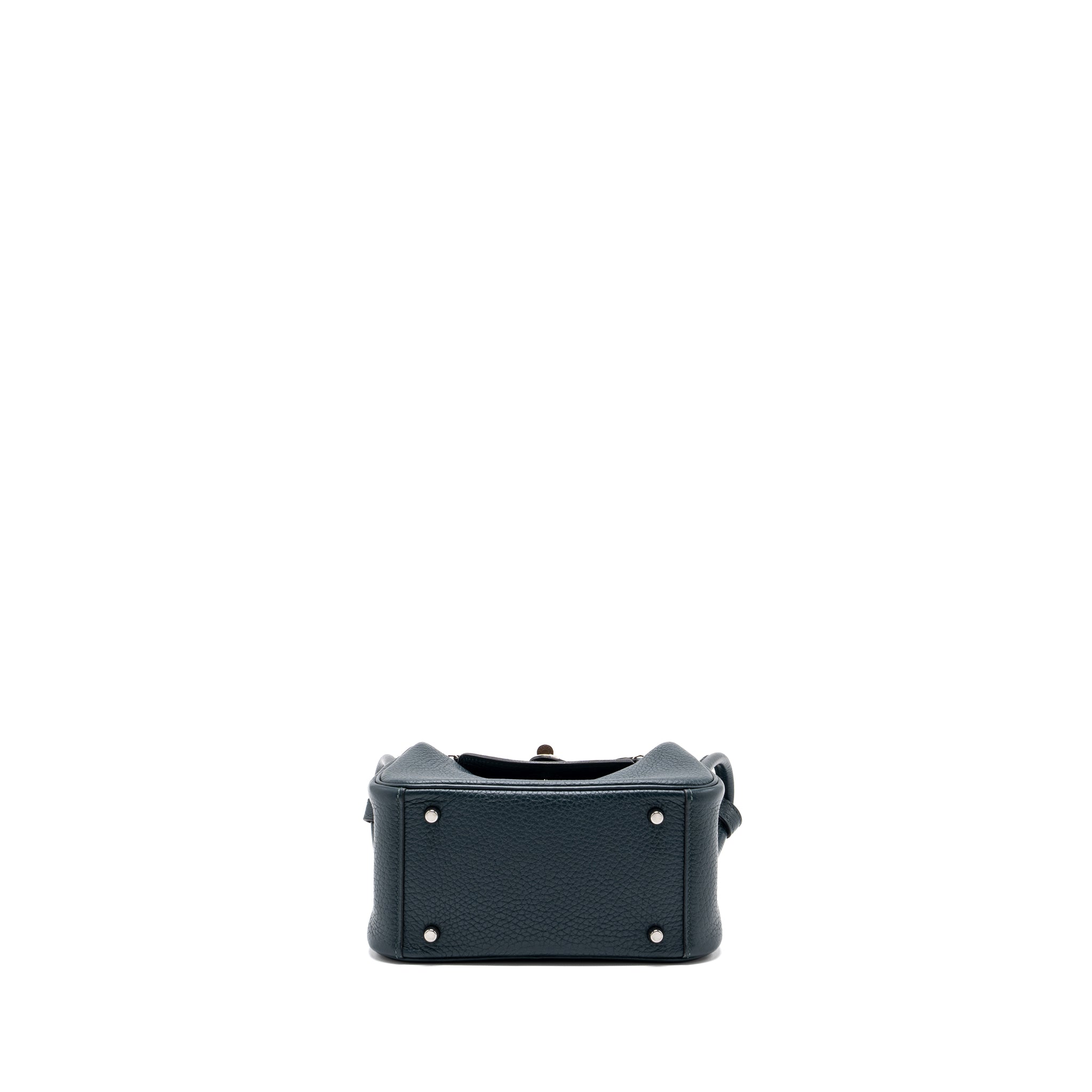 HERMES MINI LINDY CLEMENCE VERT CYPRES SHW