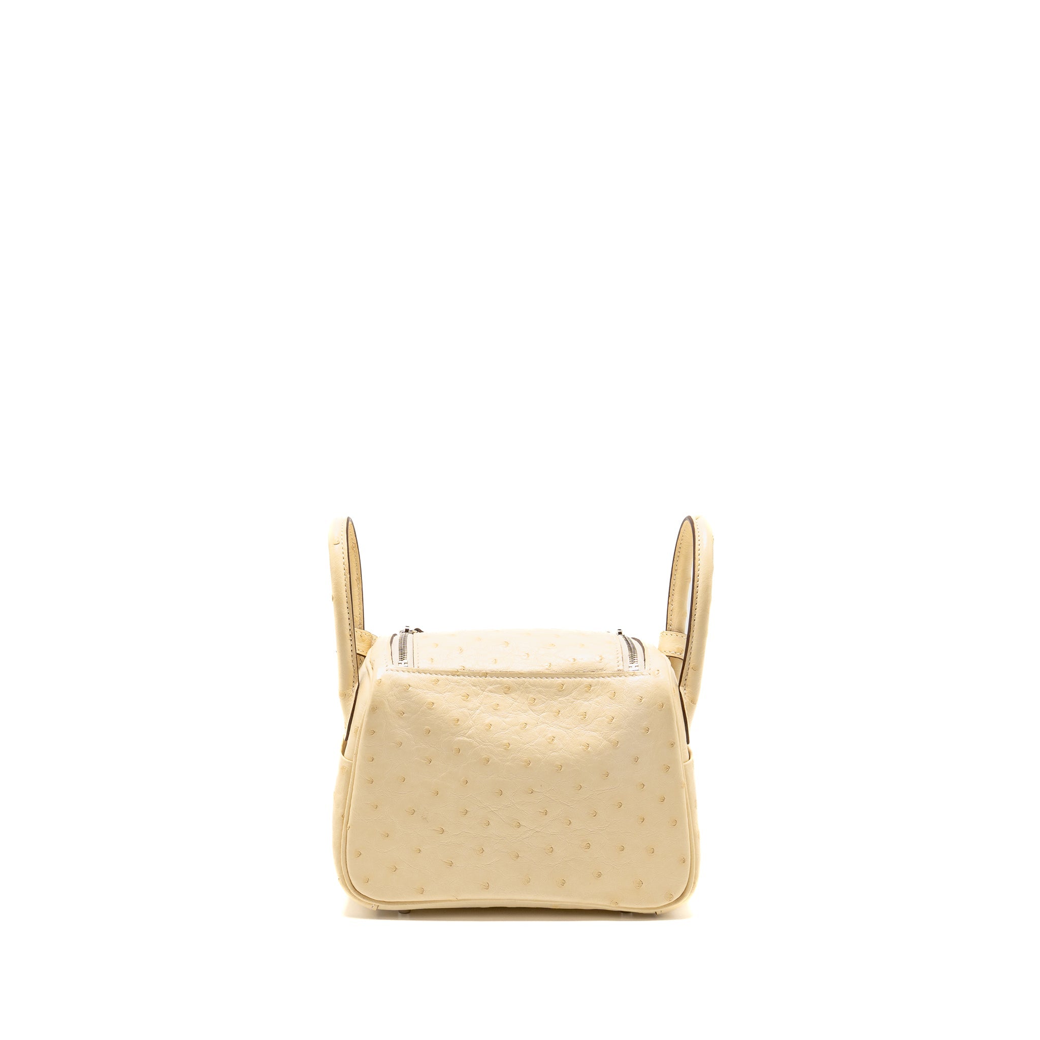 HERMES MINI LINDY OSTRICH NATA SHW