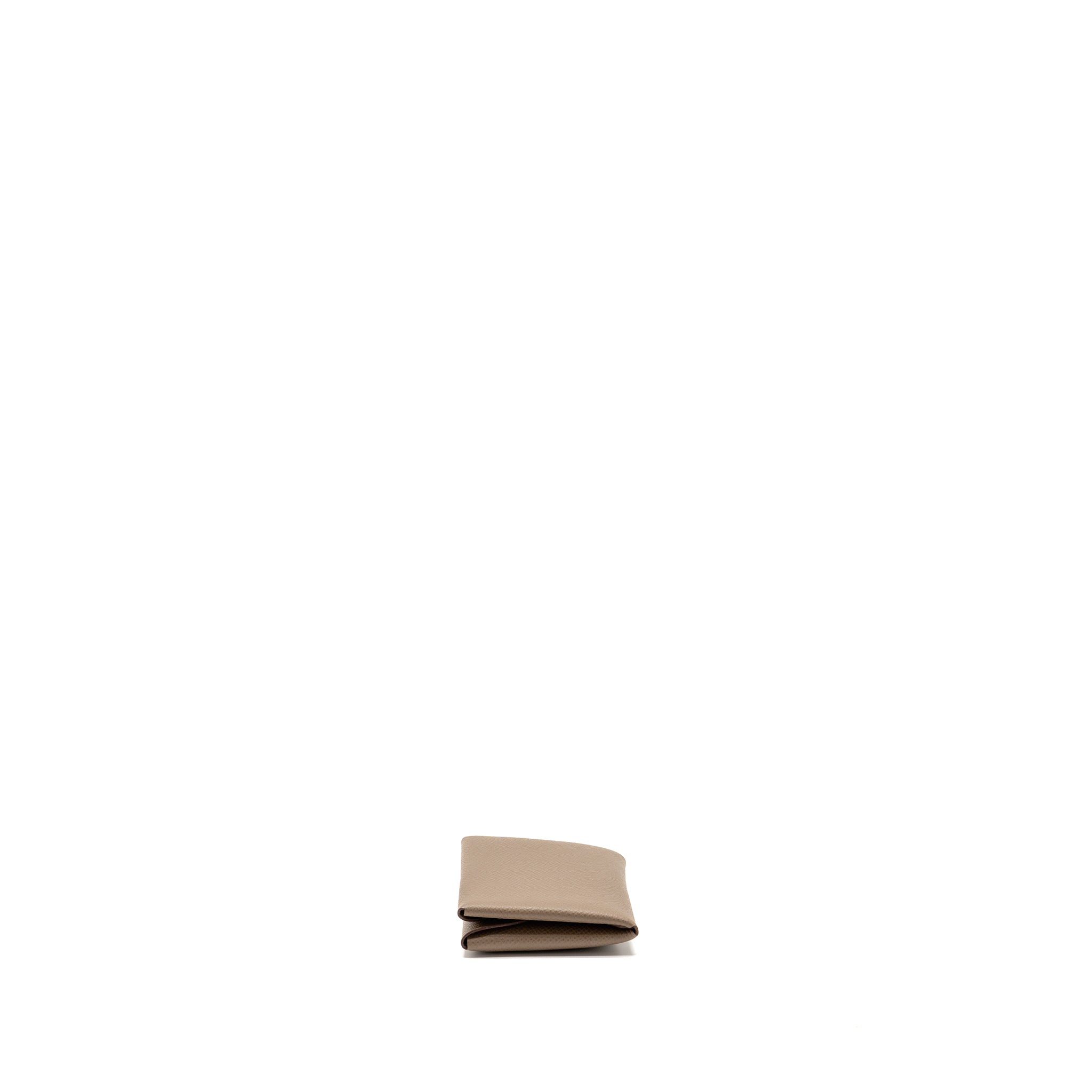 HERMES CALVI CARD HOLDER EPSOM ETOUPE SHW