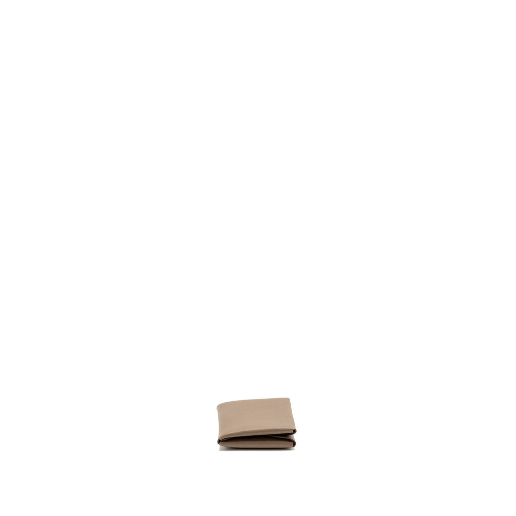 HERMES CALVI CARD HOLDER EPSOM ETOUPE SHW