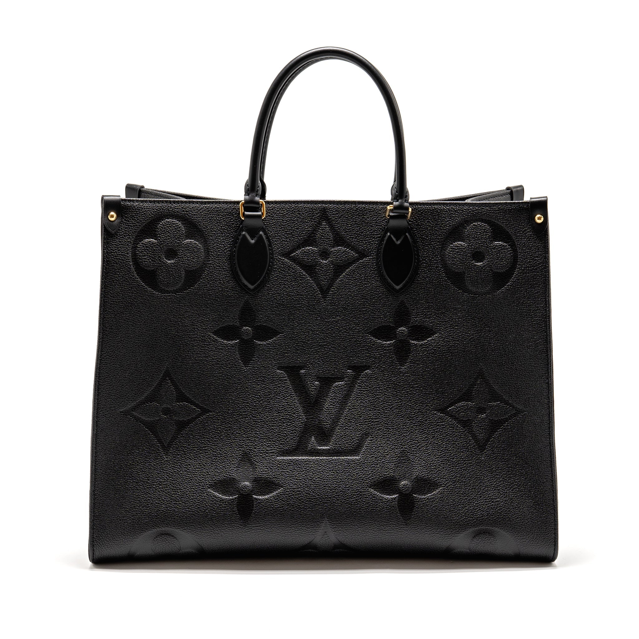 LOUIS VUITTON ONTHEGO GM MONOGRAM EMPREINTE LEATHER BLACK GHW