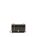 CHANEL 24C GOLD CRUSH WALLET ON CHAIN CALFSKIN BLACK GHW(MICROCHIP)