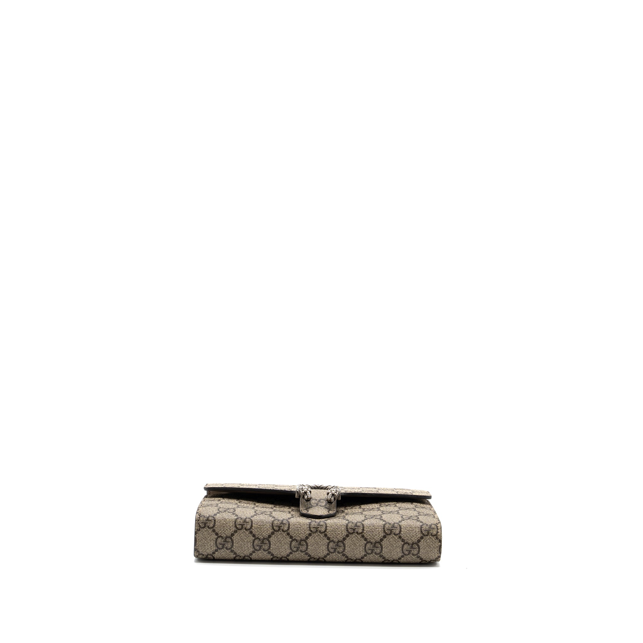 GUCCI DIONYSUS WALLET ON CHAIN GG SUPREME CANVAS/ LEATHER BEIGE/ EBONY SHW