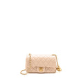 CHANEL PEARL CRUSH MINI RECTANGULAR FLAP BAG LAMBSKIN LIGHT PINK GHW (MICROCHIP)