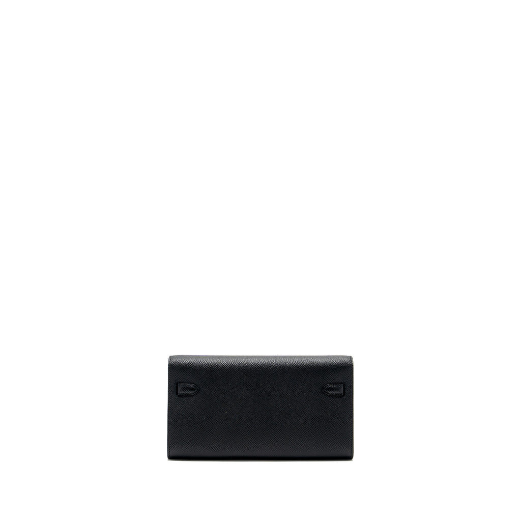 HERMES KELLY TO GO EPSOM BLACK GHW