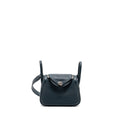 HERMES MINI LINDY CLEMENCE VERT CYPRES SHW