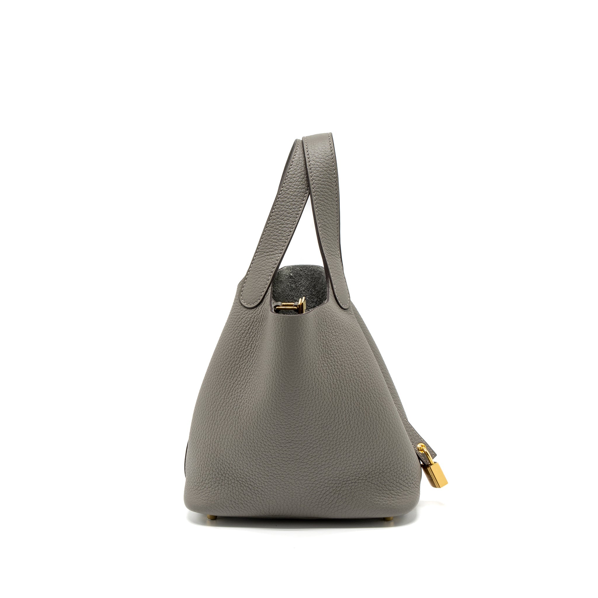 HERMES PICOTIN 18 CLEMENCE GRIS MEYER GHW