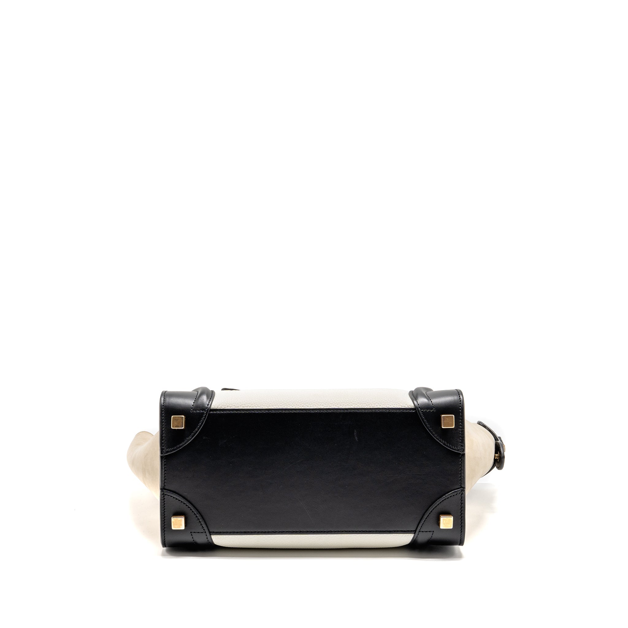 CELINE MICRO LUGGAGE BAG CALFSKIN WHITE/MULTICOLOUR GHW