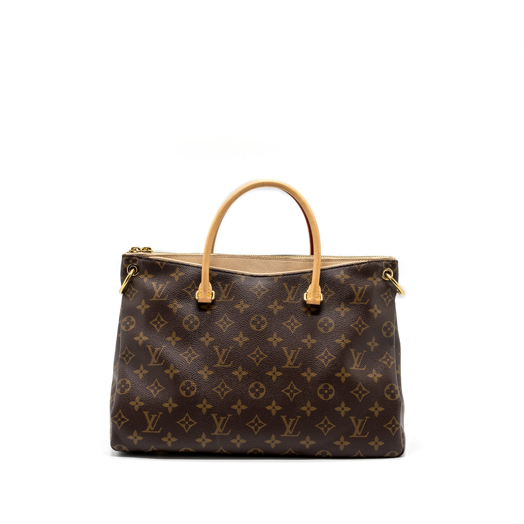 LOUIS VUITTON PALLAS DUNE TOTE BAG MONOGRAM CANVAS / BEIGE GHW