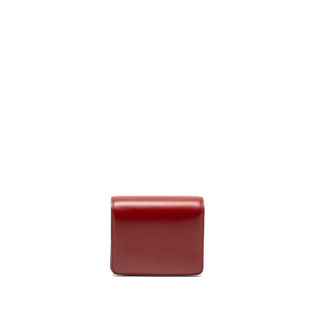 CELINE MINI CLASSIC BOX BAG CALFSKIN RED GHW