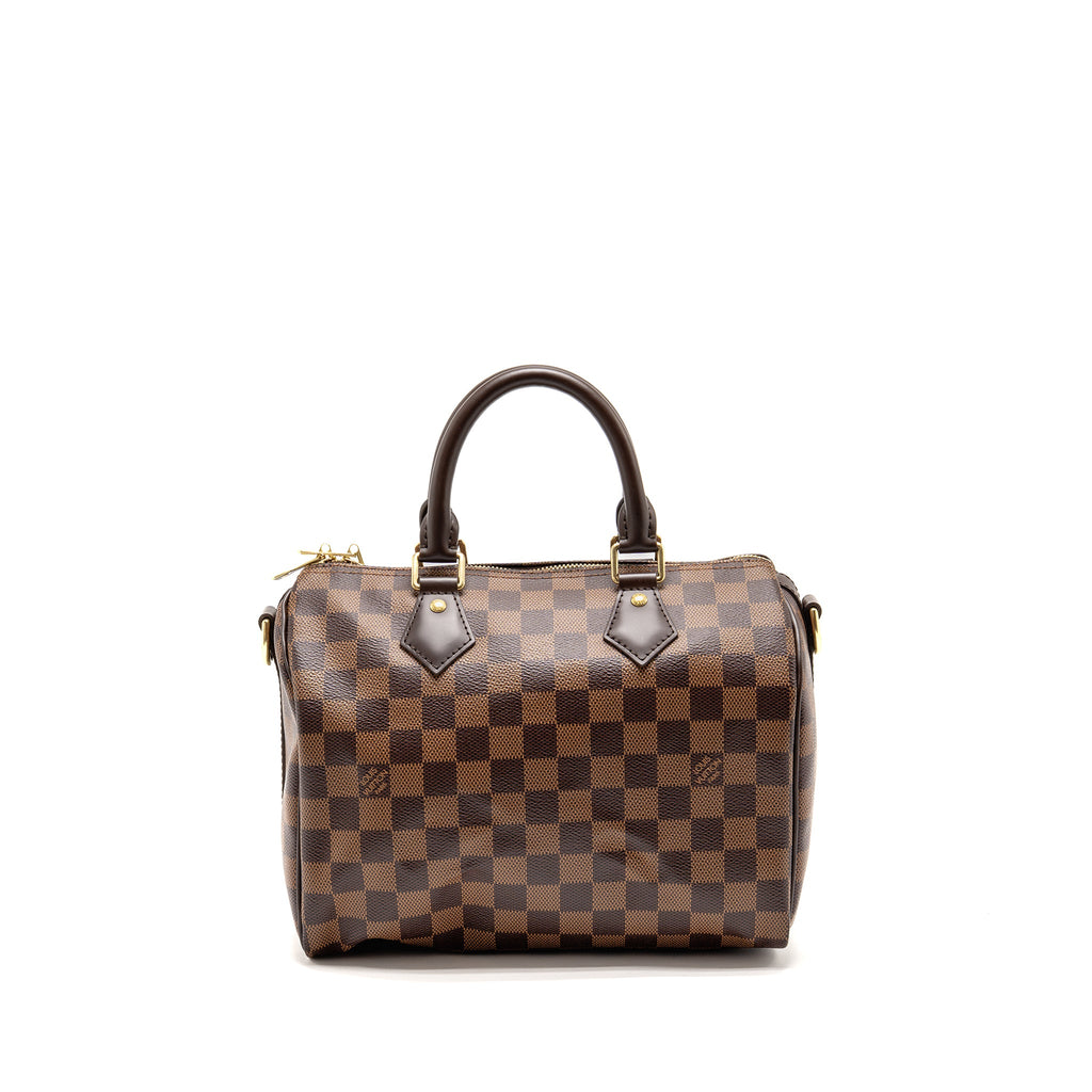 LOUIS VUITTON SPEEDY BANDOULIERE 25 DAMIER EBENE GHW