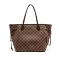 LOUIS VUITTON NEVERFULL MM DAMIER EBENE CANVAS GHW