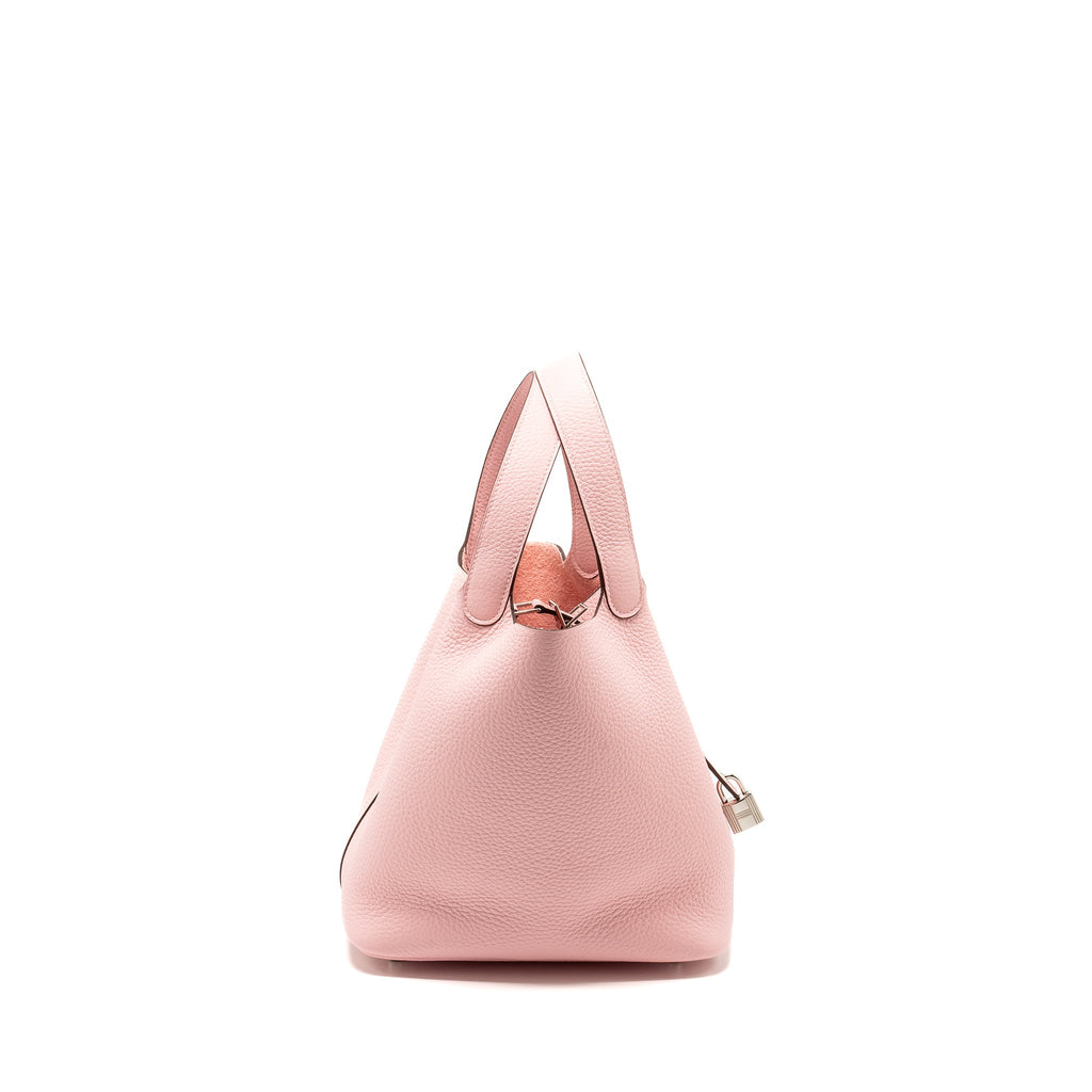 HERMES PICOTIN 22 LOCK BAG CLEMENCE ROSE SAKURA SHW