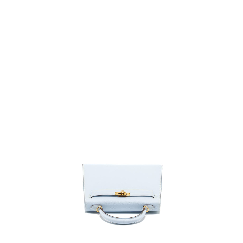 HERMES KELLY 25 EPSOM BLUE BRUME GHW