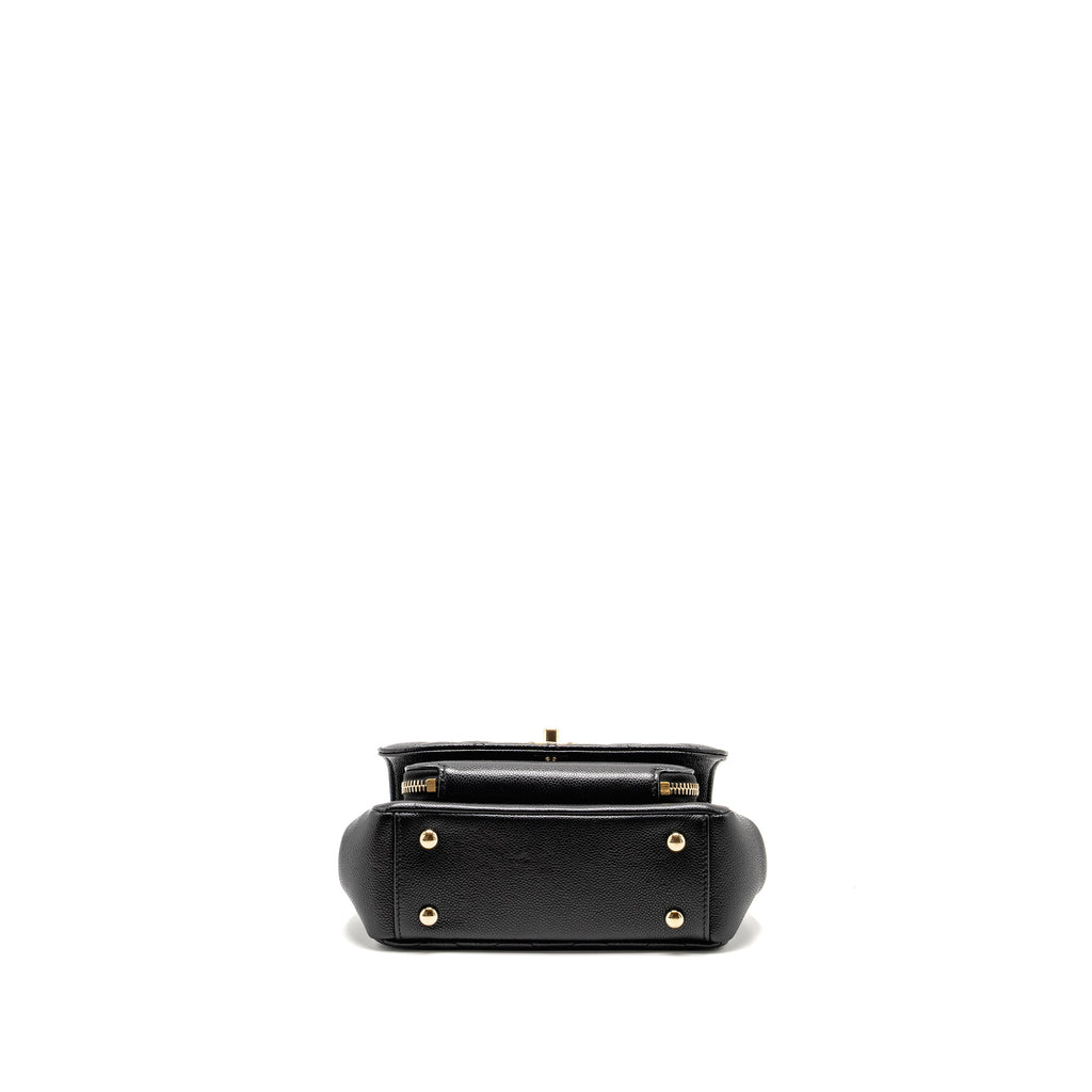 CHANEL SMALL BUSINESS AFFINITY CAVIAR BLACK LGHW (MICROCHIP)