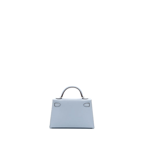 HERMES MINI KELLY II EPSOM BLUE BRUME SHW