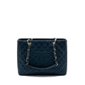CHANEL GRAND SHOPPING TOTE/ GST CAVIAR DARK BLUE SHW