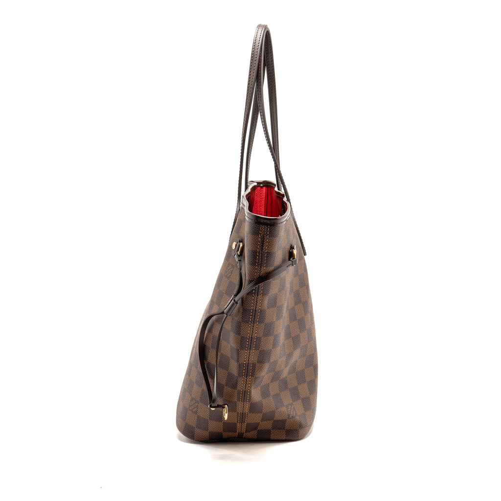 LOUIS VUITTON NEVERFULL MM DAMIER EBENE CANVAS GHW