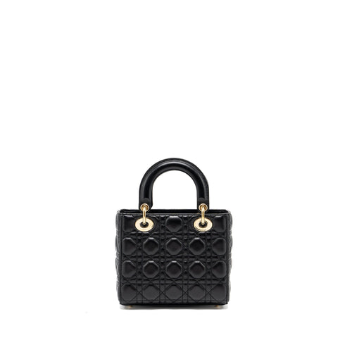 DIOR SMALL MY ABC LADY DIOR LAMBSKIN BLACK GHW
