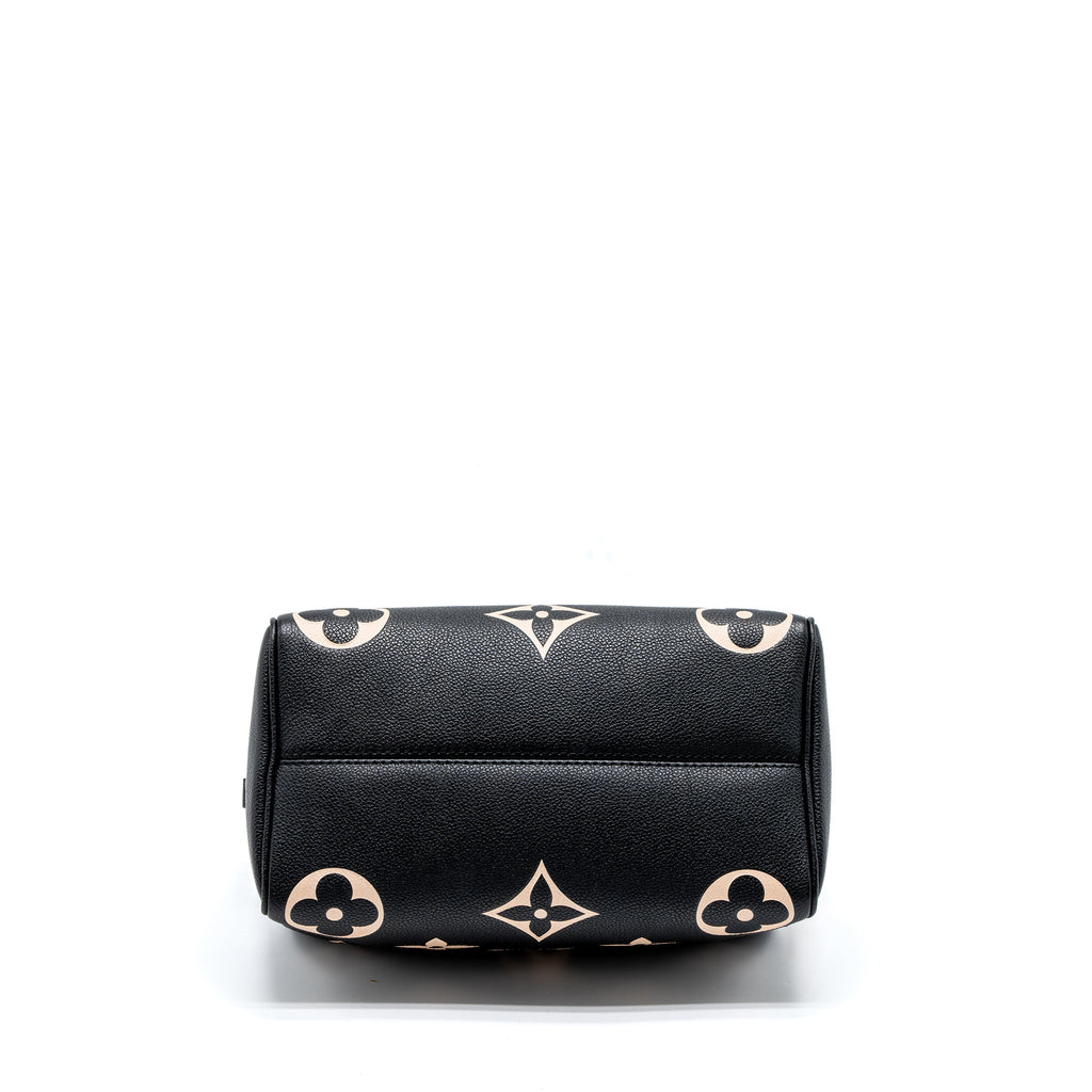 LOUIS VUITTON SPEEDY BANDOULIERE 25 BICOLOUR MONOGRAM EMPREINTE GHW (NEW VERSION)