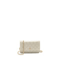 CHANEL CLASSIC WALLET ON CHAIN CAVIAR CREAMY WHITE LGHW(MICROCHIP)
