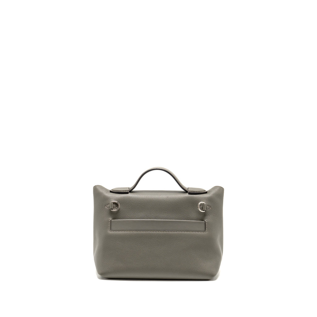 HERMES MINI 2424 24/24-21 BAG EVERCOLOR/SWIFT GRIS MEYER SHW