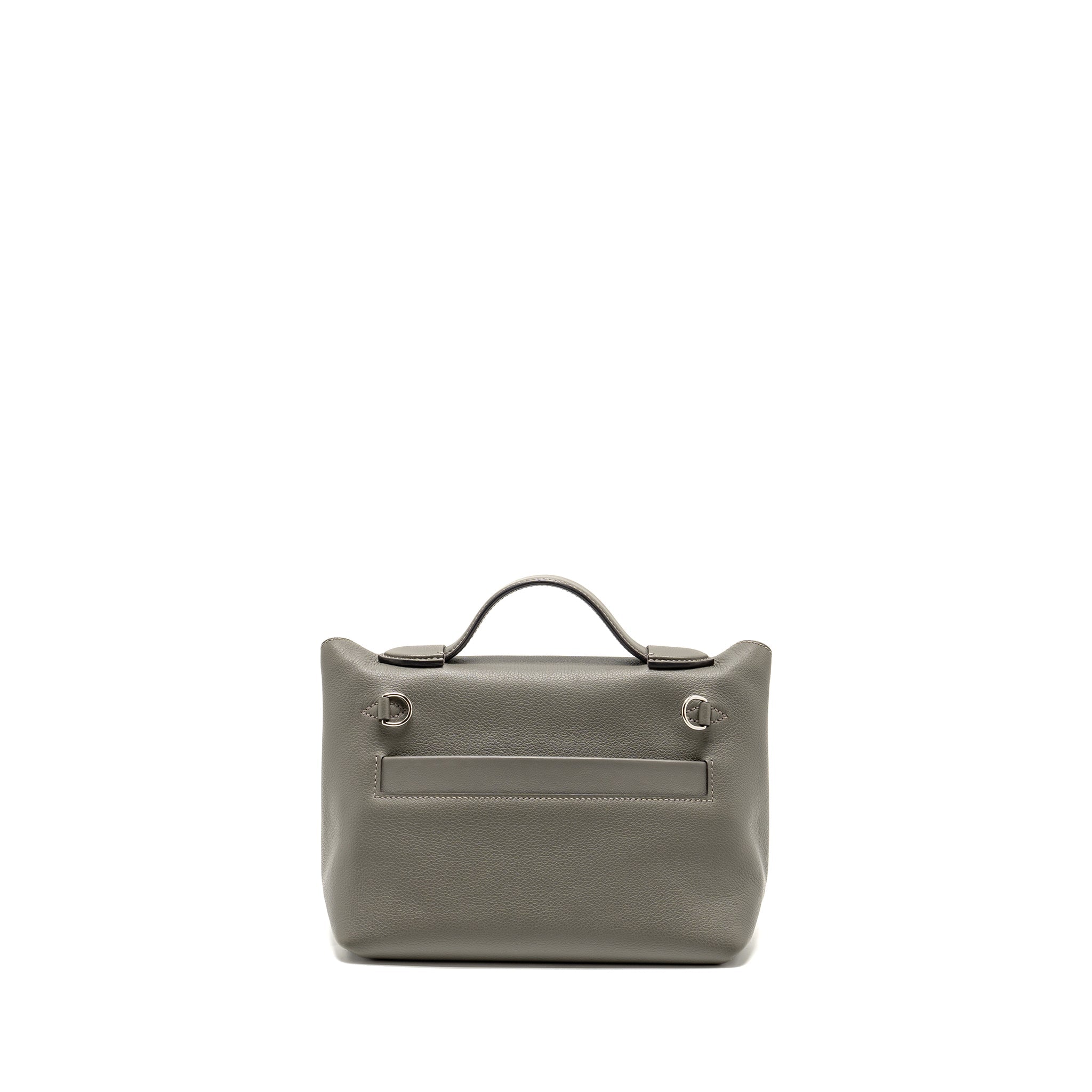 HERMES MINI 2424 24/24-21 BAG EVERCOLOR/SWIFT GRIS MEYER SHW