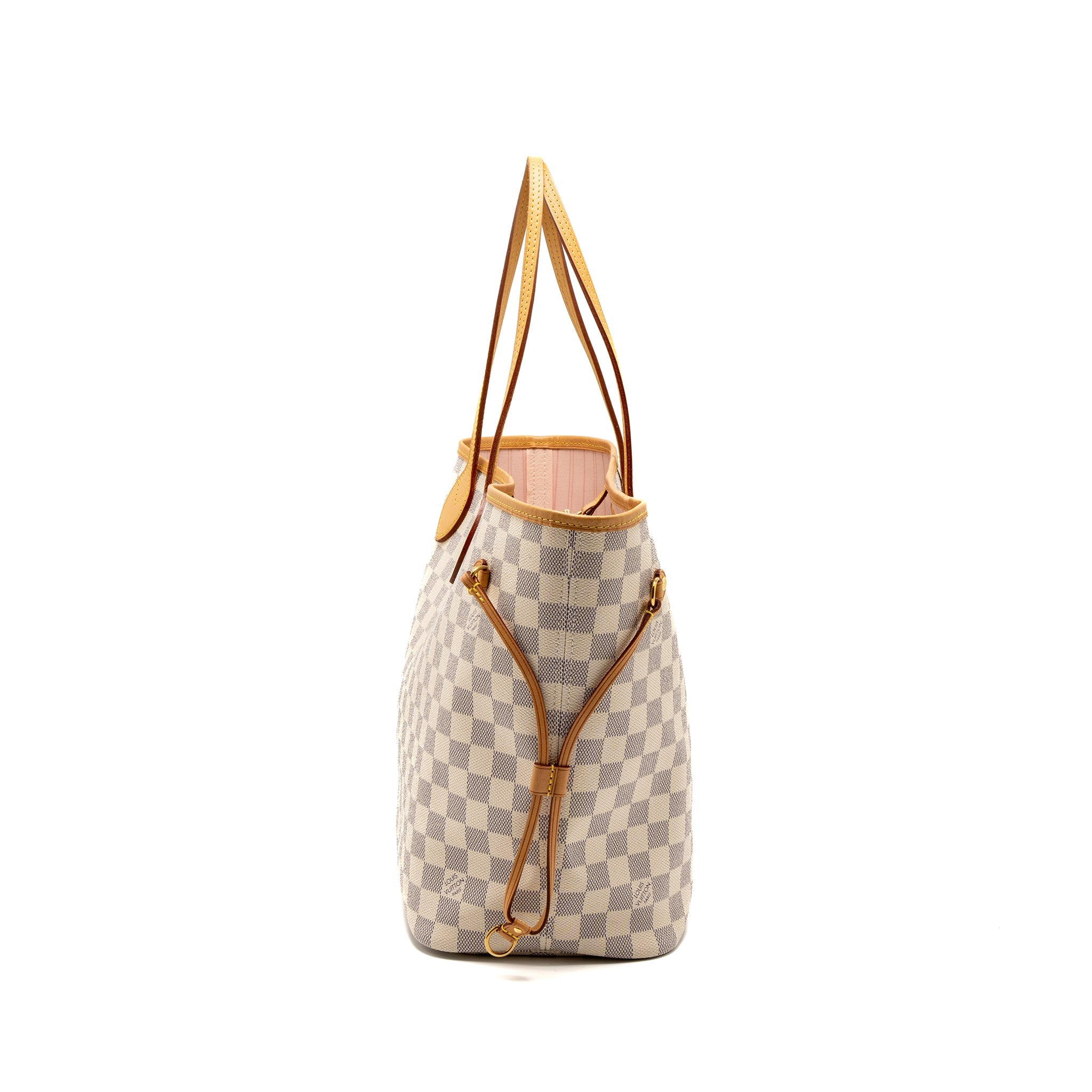 LOUIS VUITTON NEVERFULL MM DAMIER AZUR CANVAS GHW
