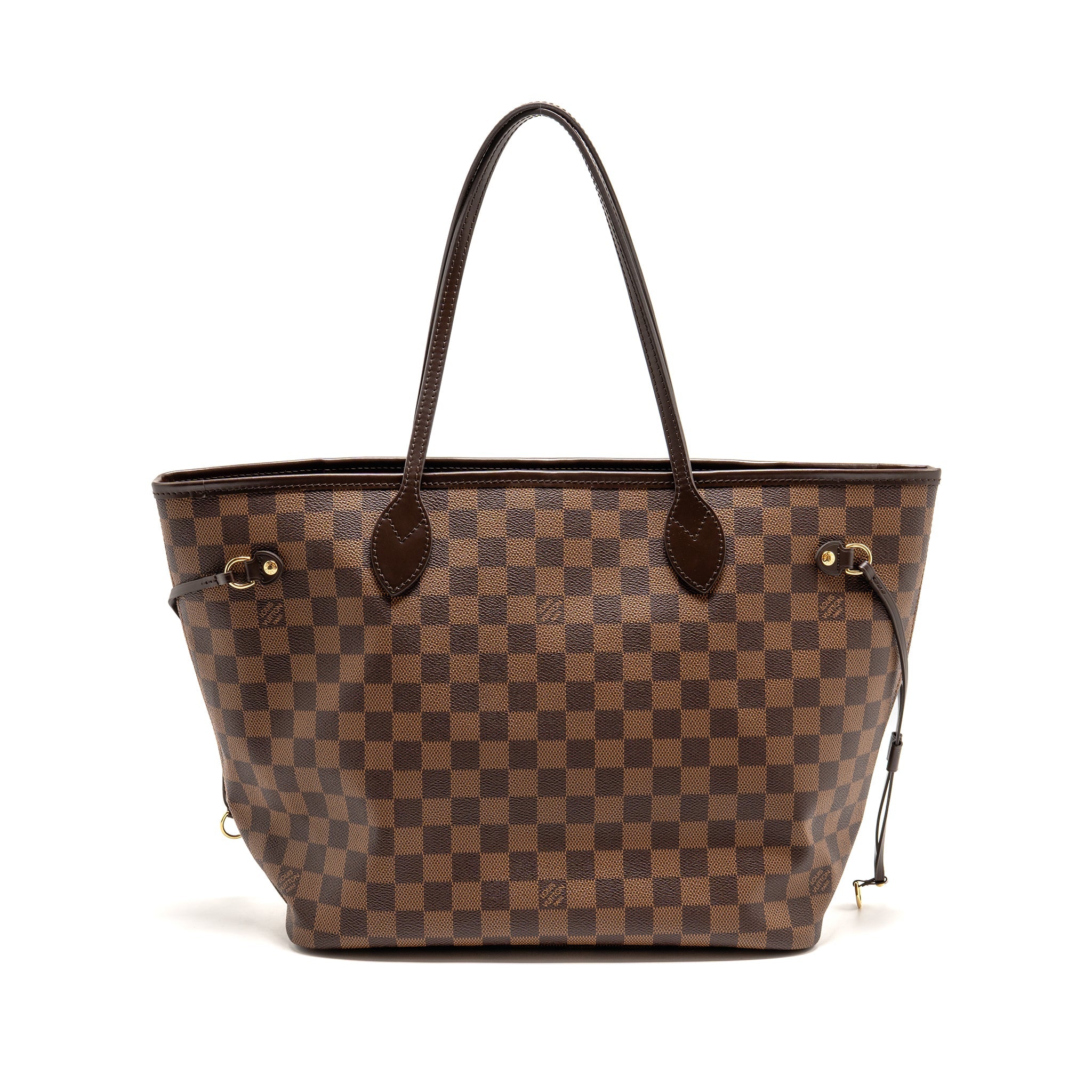 LOUIS VUITTON NEVERFULL MM DAMIER EBENE CANVAS GHW