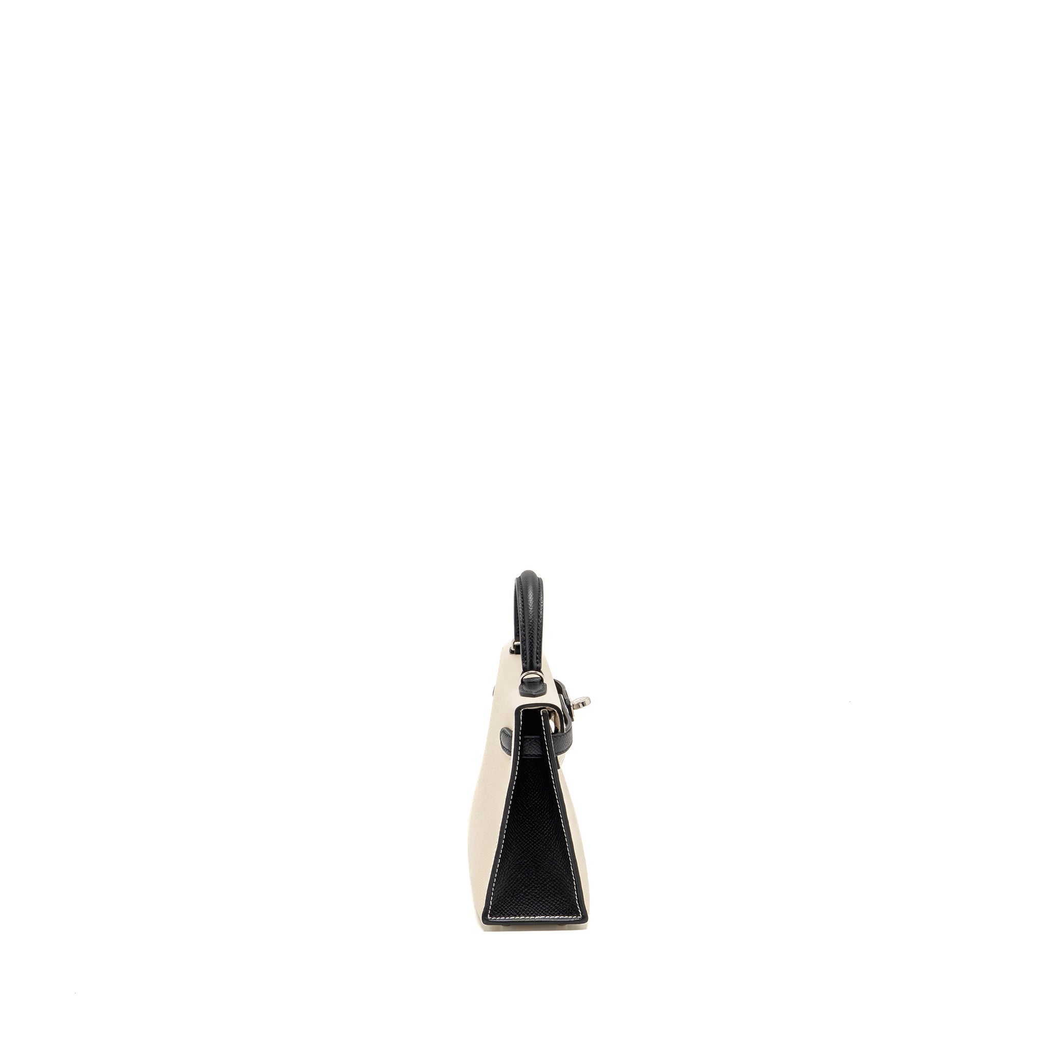 HERMES MINI KELLY II EPSOM CRAIE / BLACK SHW