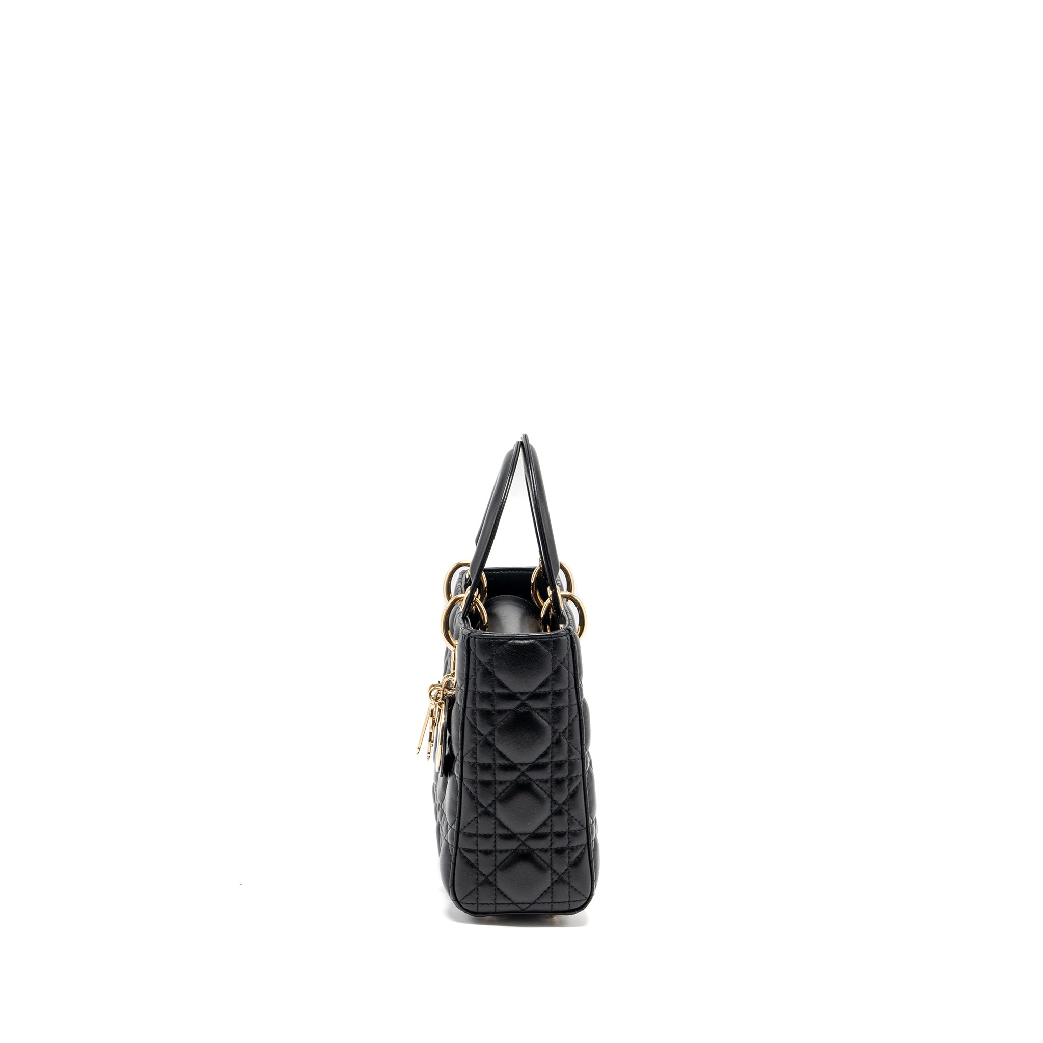 DIOR SMALL MY ABC LADY DIOR LAMBSKIN BLACK GHW
