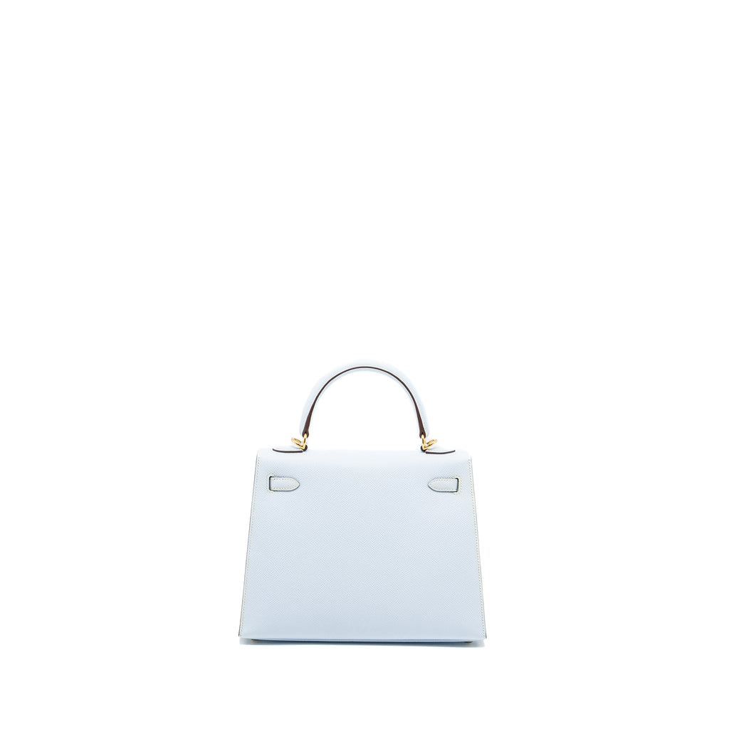 HERMES KELLY 25 EPSOM BLUE BRUME GHW