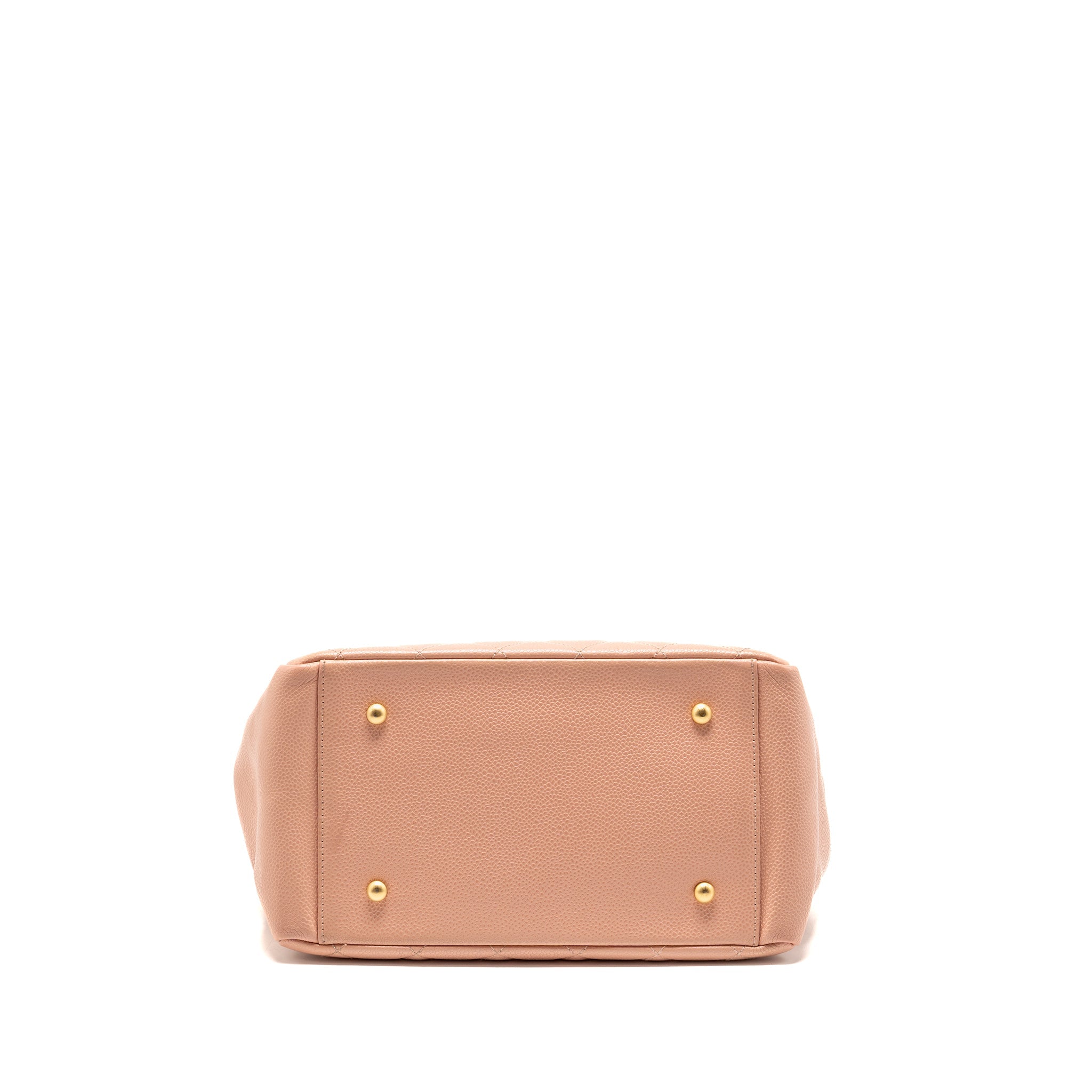 CHANEL PETITE TIMELESS TOTE CHAIN BAG QUILTED CAVIAR PINK GHW
