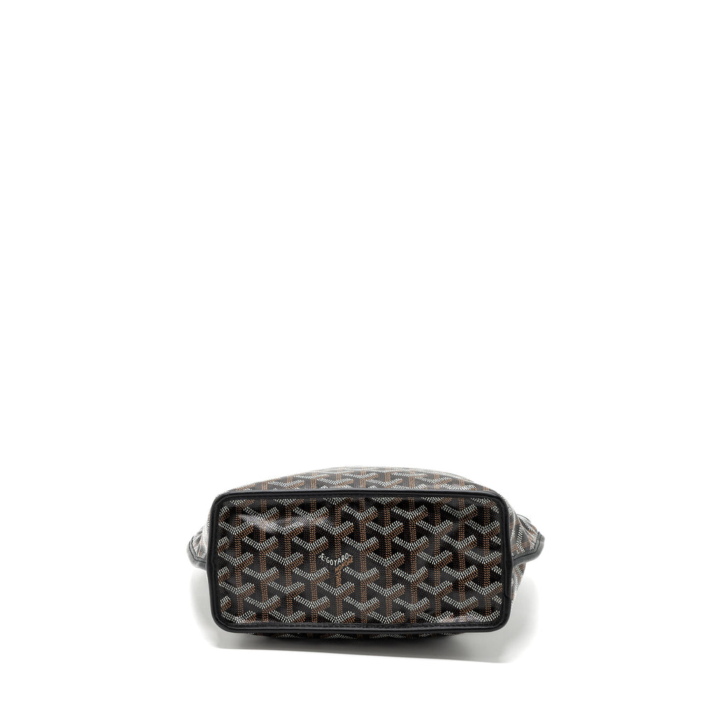GOYARD MINI ANJOU TOTE BAG CANVAS / CALFSKIN BLACK SHW