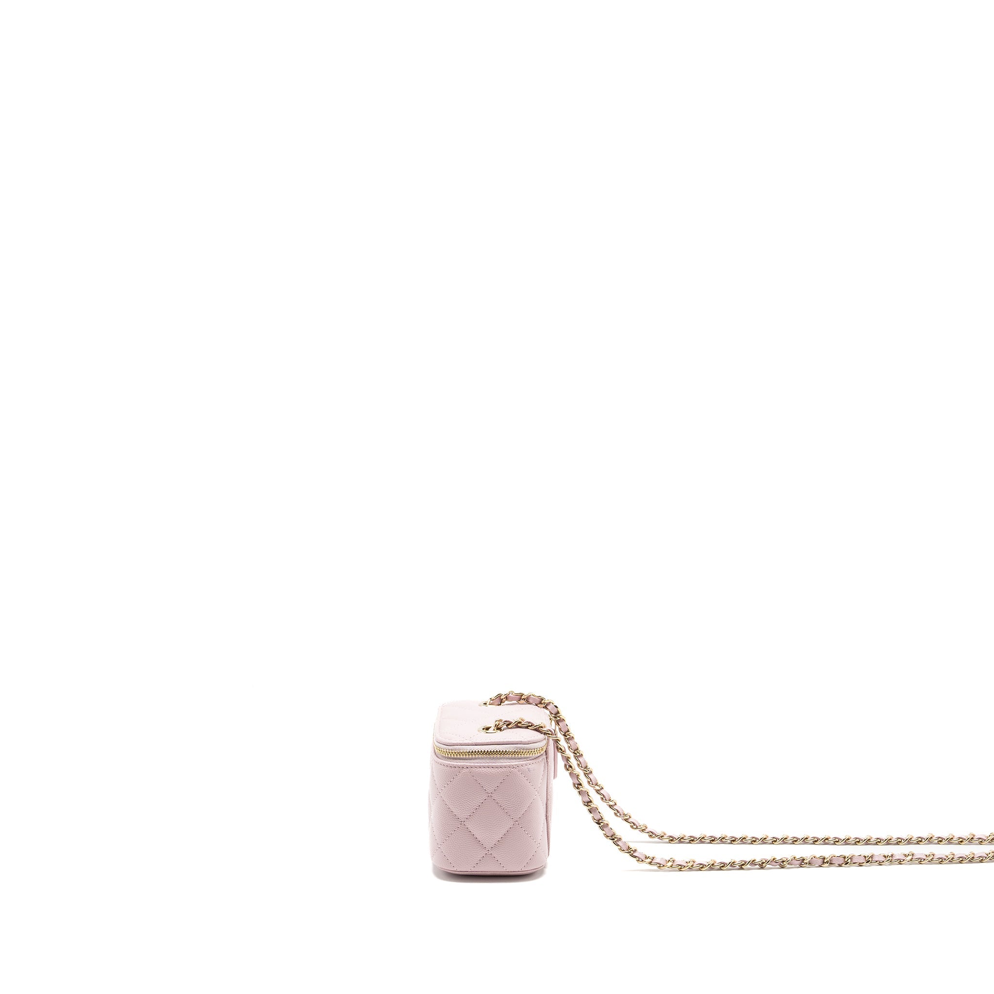 CHANEL MINI VANITY WITH CHAIN CAVIAR PINK LGHW