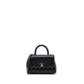 CHANEL SMALL COCO HANDLE CAVIAR BLACK LGHW