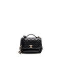 CHANEL MEDIUM BUSINESS AFFINITY CAVIAR BLACK LGHW (MICROCHIP)