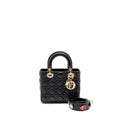 DIOR SMALL MY ABC LADY DIOR LAMBSKIN BLACK GHW