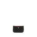 CHANEL CLASSIC SMALL ZIPPED POUCH GRAINED SHINY CALFSKIN BLACK LGHW (MICROCHIP)