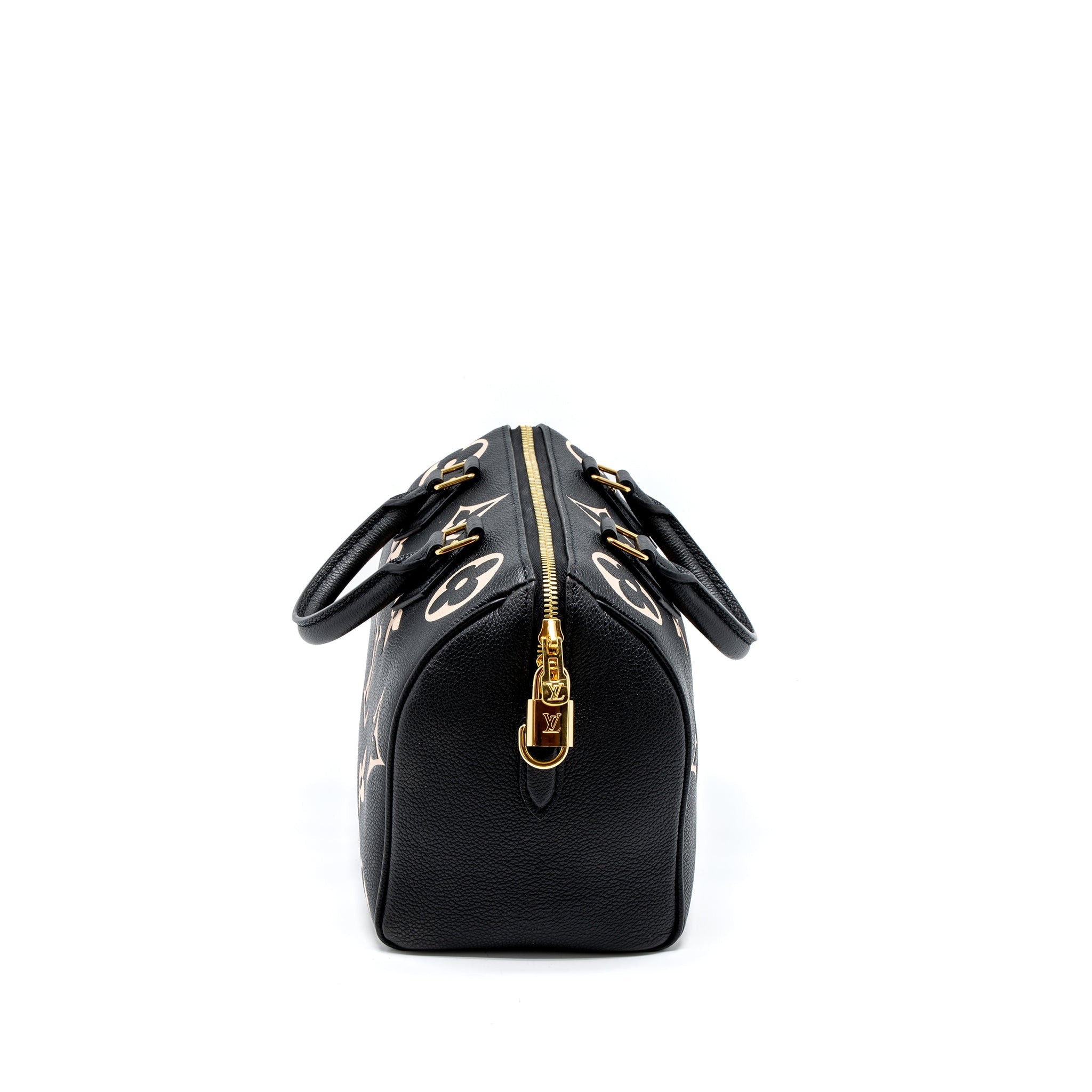 LOUIS VUITTON SPEEDY BANDOULIERE 25 BICOLOUR MONOGRAM EMPREINTE GHW (NEW VERSION)